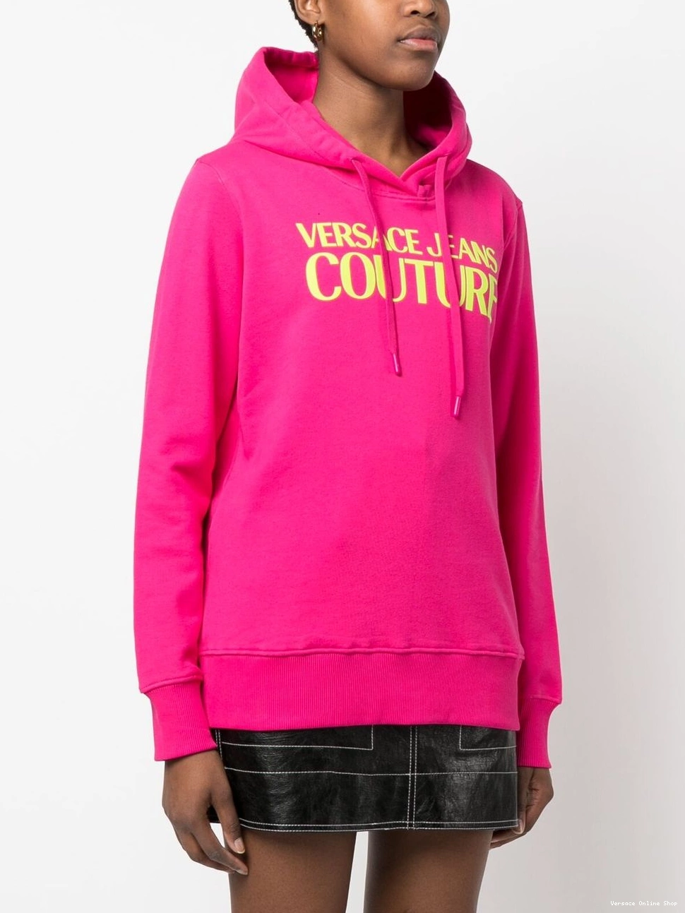 Cheap Versace Couture Jeans logo-print Women hoodie detail 0819